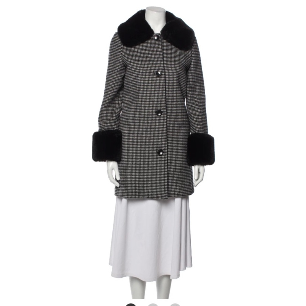 Reformation fur trim coat